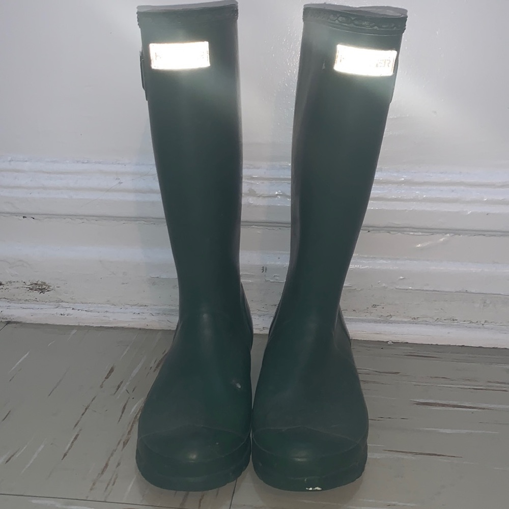 Hunter Boots Tall Green YouthUK 4 US 5M/6F